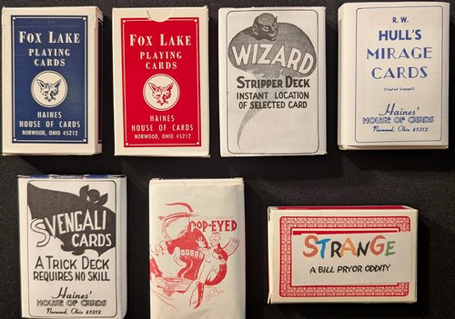 Bridge-sized normal and gaffed card illusions with instructions